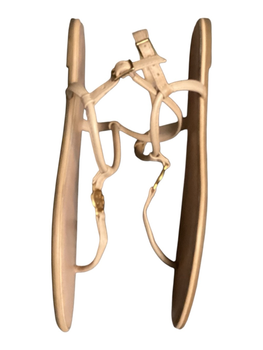 Emmy Patent Leather Thong Sandals-Tan - Picture 2 of 4